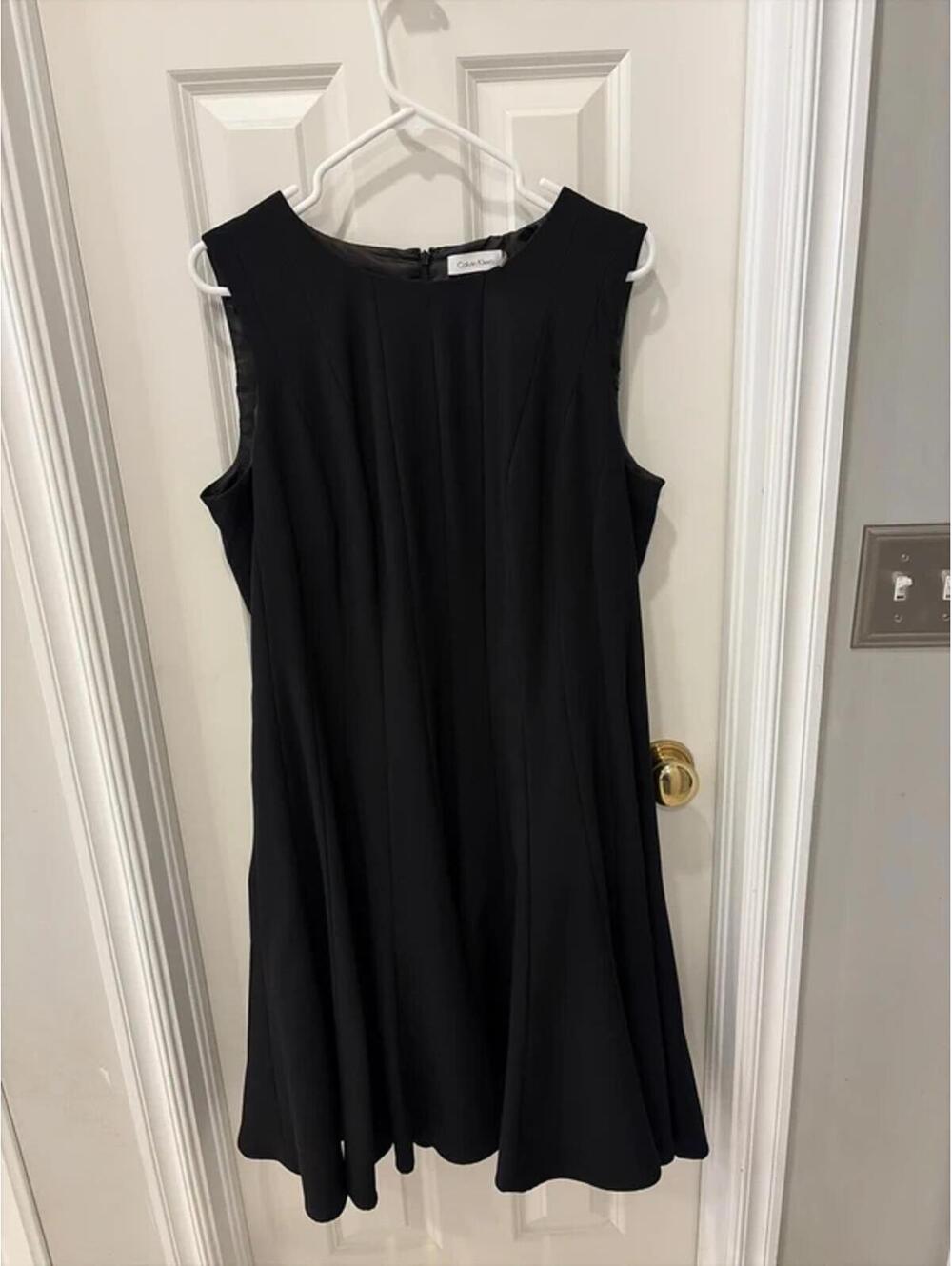 Classic LBD - Calvin Klein Fit and Flare Sleeveless Dress size 14W